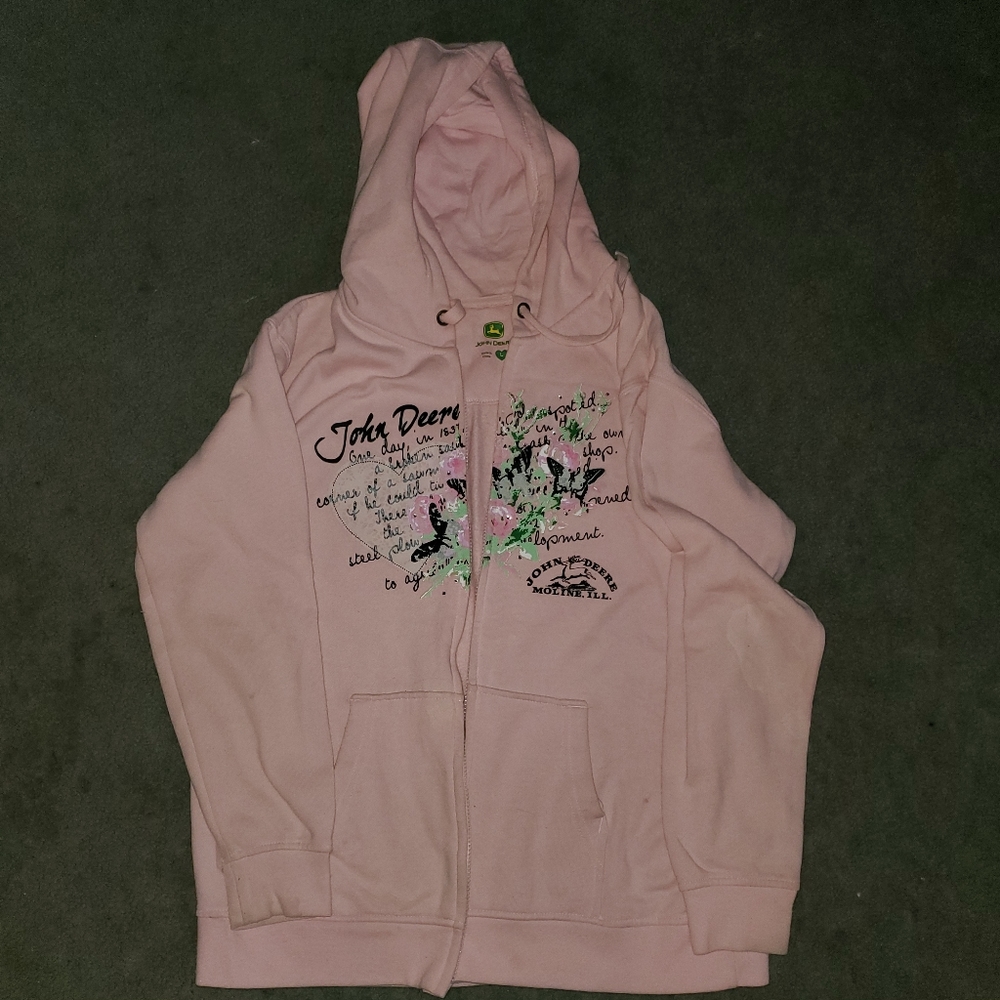 Cute john deere pink hoodie !